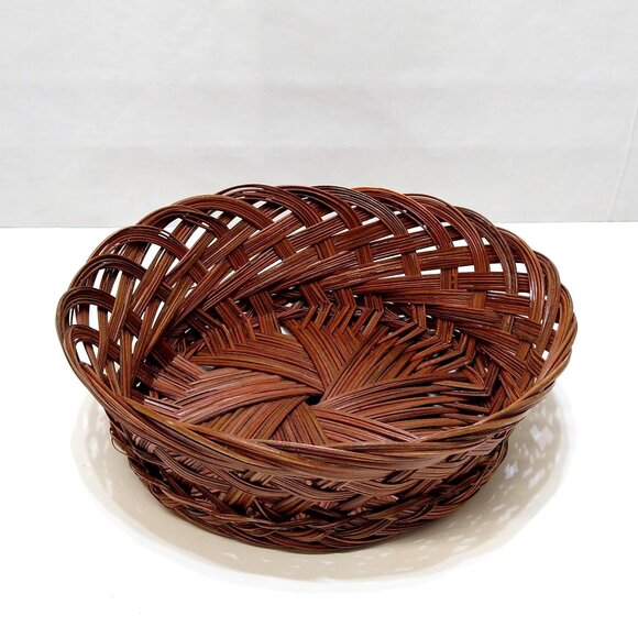 Wicker Basket Handwoven Rattan aesthetic appeal Sturdy Strong Long Lasting Use - Picture 1 of 6